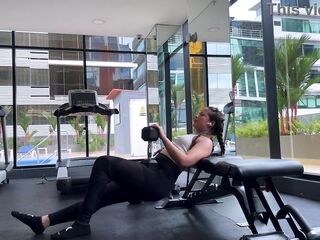 Smell my messy bush and my sweaty butt after training