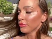 Abigail Mac Live Bikini Pool Party