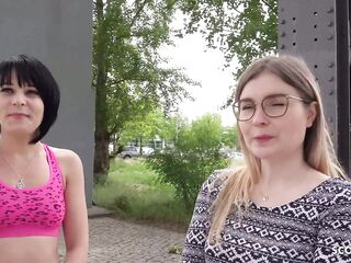 GERMAN SCOUT - two CANDID GIRLS FROM BERLIN I FIRST FFM 3-SOME AT REAL PICKUP SEX