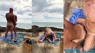 Watch these big dicks pound and bareback at the beach - Homo sex!