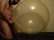 Fucking clear balloon and cum in it