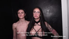 Sofiya & Victoria - First Gloryhole Before Gangbang