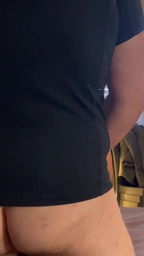 Striptease and Pantyhose Change. Hard Fucking in Ripped Dark Pantyhose