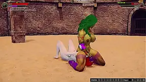 Jennifer Walters VS Neri (Naked Fighter 3D)