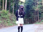 Honoka wanted to be seen by a pervert, so she lewdly herself to the outdoors.