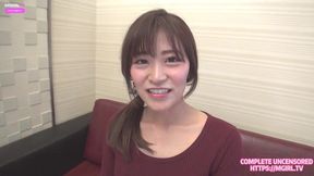 Cuckold Scene with Japanese Wife in Stockings - Cheating and Intense Cumshot