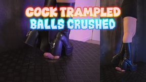 Cock Trampled and Balls Crushed Under My Naked Wolfe Spice Boots (45 Double Version) - TamyStarly - Cock Balls Crush Trample, Shoejob, Bootjob, CBT, Ballbusting, Trampling, Stomping