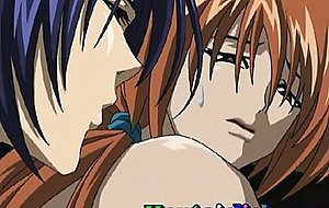 Hentai gay twink deep blowjobs and gets bareback fucked