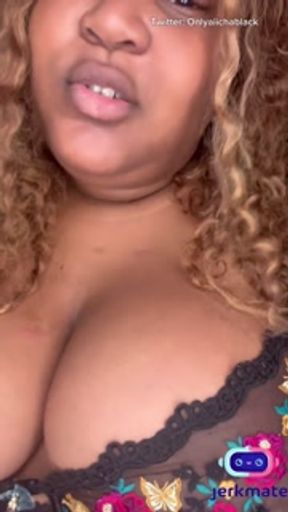 Huge Boob BBW Ebony homewrecker needs Breeding | please Stroke your Cock for me while I’m Ovulating