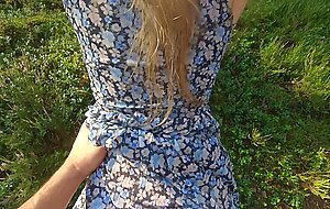 Anika spring, he fucked me outdoors and came in my panties! i pulled them up!