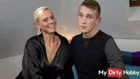 German MILF cheats on hubby and rides young stud