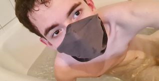 Hewwo! Here's My First Video of Jerking of in the Bath Tub and Having a Big Cumshot! I Hope You Like It!