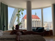 jock shows off in the penthouse in Prague