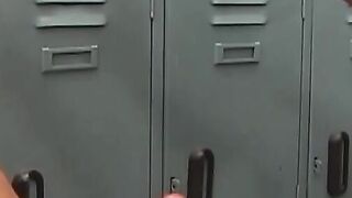 Latino gay is raw fucking boyfriend anal in the locker room