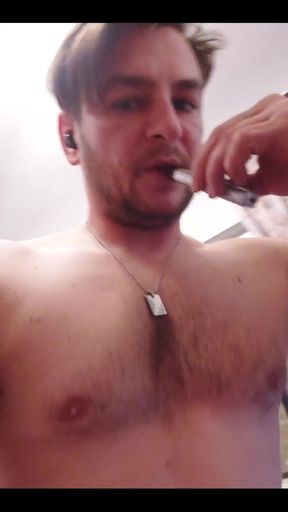 I Woke up Horny to Make This Video I Had a Big Cumshot Over My Body