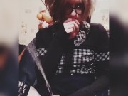 Hattabi4ik Crossdresser Gold Rain Femboy Fetish (Massive Pissing)
