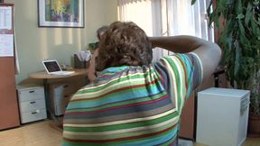 Big titted granny gets her balloons jizzed