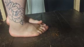 Dirty feet trample
