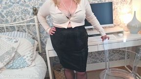 Did I See You Staring at My Mature BBW Boobs and Hairy Pussy You Pervert
