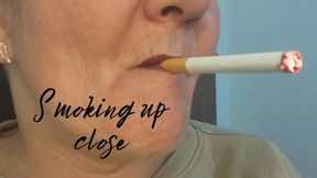 Smoking up close