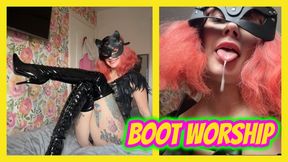 Black PVC Boot Worship, Pegging & Hands Free Orgasm
