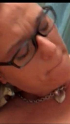 Horny Slut Swallows Every Drop of Cum From Fat Cock