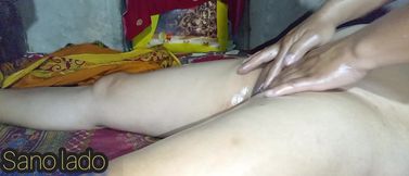 New Nepali Girlfriend Puti Oil Massage at Home Full Nepali Audio