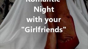 Foot Fetish Foot Piggy Romantic Night with your Girlfriends Goddess Natasha (MOV)