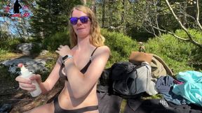 Hot Outdoor Sunscreen on the Beach!