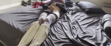 cumming in my white boots