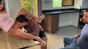 Beautiful wife of perfect body makes me cuckold with my best friend