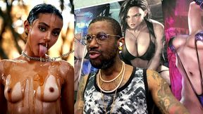 sticky petite teen covered in honey and cock teasing you, ai generated