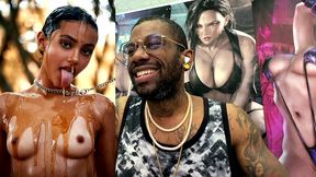 sticky petite teen covered in honey and cock teasing you, ai generated