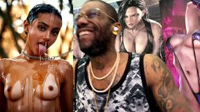 sticky petite teen covered in honey and cock teasing you, ai generated