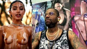 sticky petite teen covered in honey and cock teasing you, ai generated