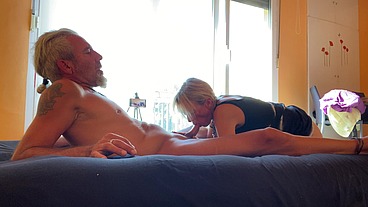 WILDSPAINCOUPLE - PUSSY EATING AND BLOWJOB with MUTUAL CUMSHOTS IN MOUTHS