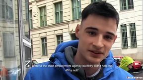 Czech dude suck fuck hard cock for some extra cash - CZECH HUNTER