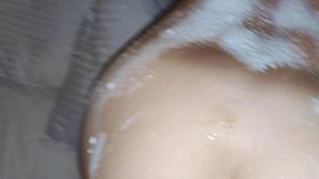 love is putting sunscreen on a sunburned beauty and then fucking her hairy pussy 4k