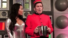 Asian sexy spaceship lady gets nailed perfectly well and hard