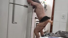 crossdresser dildo anal cum