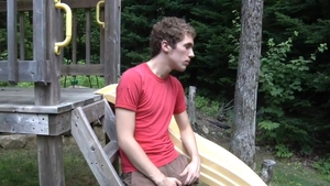 Next Door Twink: Big Cock Stroker Takes the Outdoors by Storm