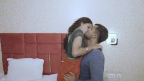 The Hot and Beautiful Wife Was Not Happy with Her Husband, so Her Husband Brought His Friend to Have Sex with His Wife.