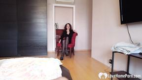 ”Facefucking my curly haired babe in the bedroom”