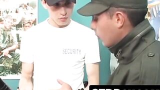 Amature Sluts Ride Security Guard's Big Dick - POV Blowjob & Creampie