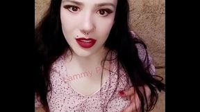 Horny brunette Lammy Pixel need to cum