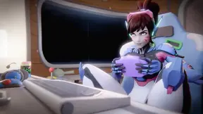 Horny husband and wife get it on in a 3D anime world