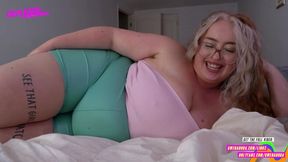 Stepmom catches stepson jerking off & gives him a dirty little POV handjob to finish off