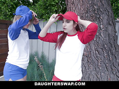 DaughterSwap - Hot Lesbian Teens Get Fucked Hard By Stepdads