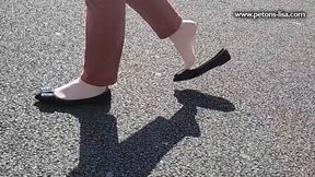 The preppy law teacher likes her pumps (ultra) loose (Shoeplay, Heelpopping, Lost Shoes)
