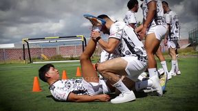 My first bareback orgy with my football friends after training